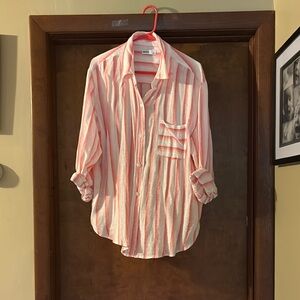 Sonoma pink and Cream Striped Top